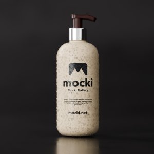 Pump Bottle Mockup with Condensation