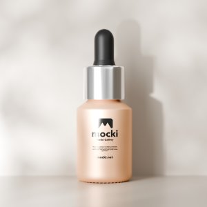 Matte Plastic Dropper Bottle Mockup