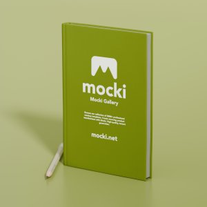 Standing Hardcover Book Mockup