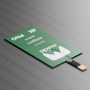 Customizable Business Card USB Flash Drive Mockup