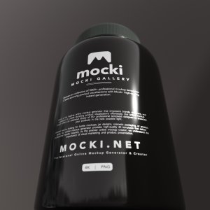 Minimal Supplement Jar Mockup