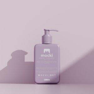 Cosmetic Pump Dispenser Bottle Mockup