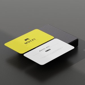 Photorealistic Duo Business Card Mockup