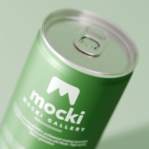 Small Can Mockup - Detailed Top Corner