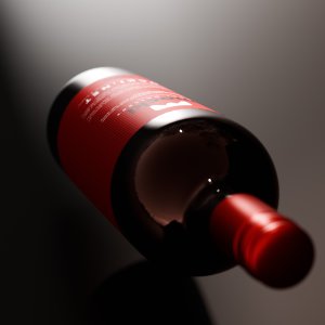 Creative Perspective Wine Bottle Mockup