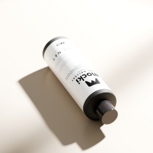 Angled Bottle Mockup with Dramatic Shadow
