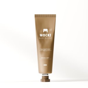 Realistic Used Metal Cream Tube Mockup
