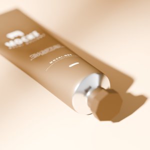 Detailed Close-Up Cream Tube Mockup
