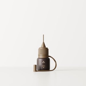 Small Needle Tip Bottle Mockup with Open Cap
