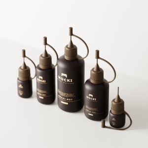 Angled View Needle Tip Bottle Collection Mockup