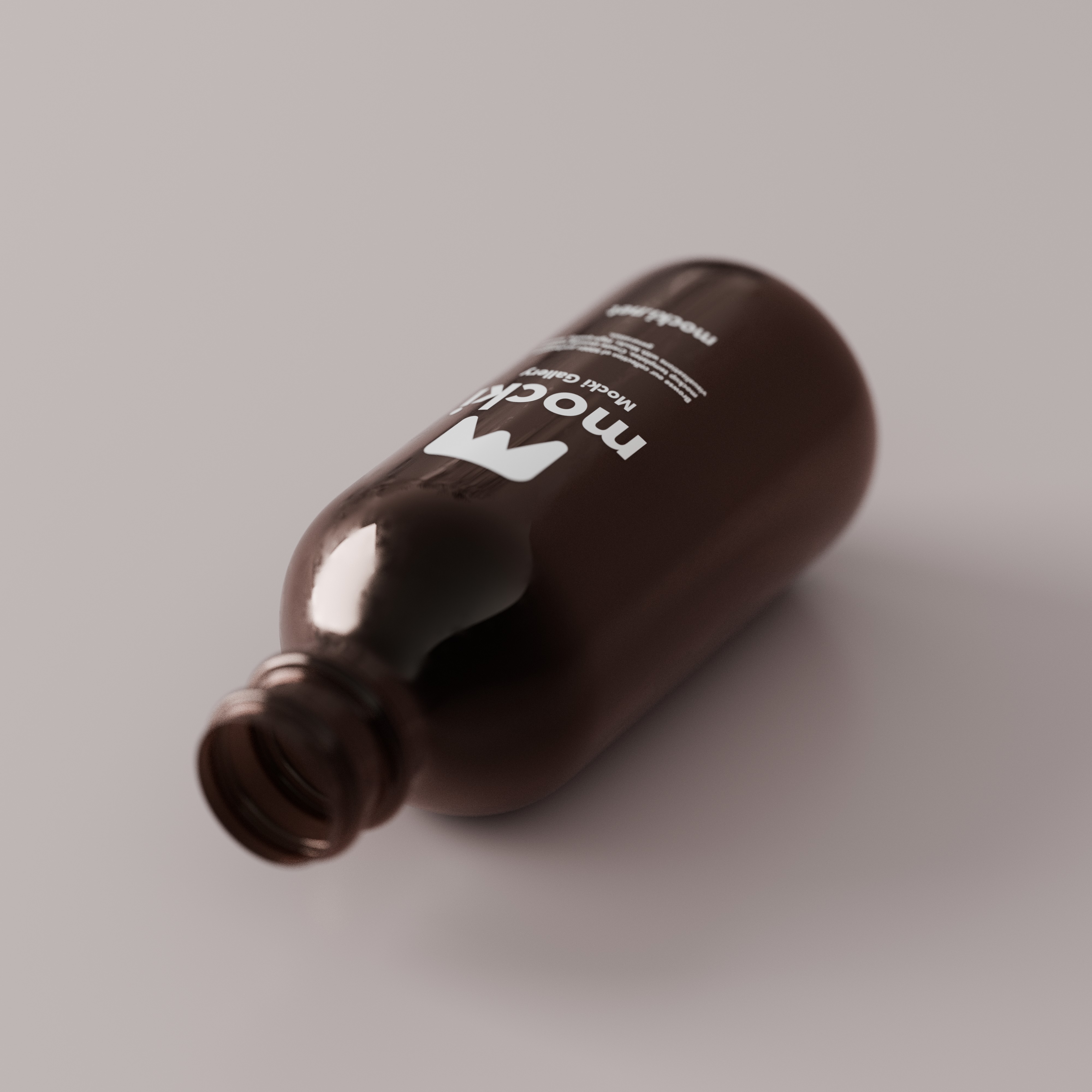 Versatile Uncapped Bottle Mockup