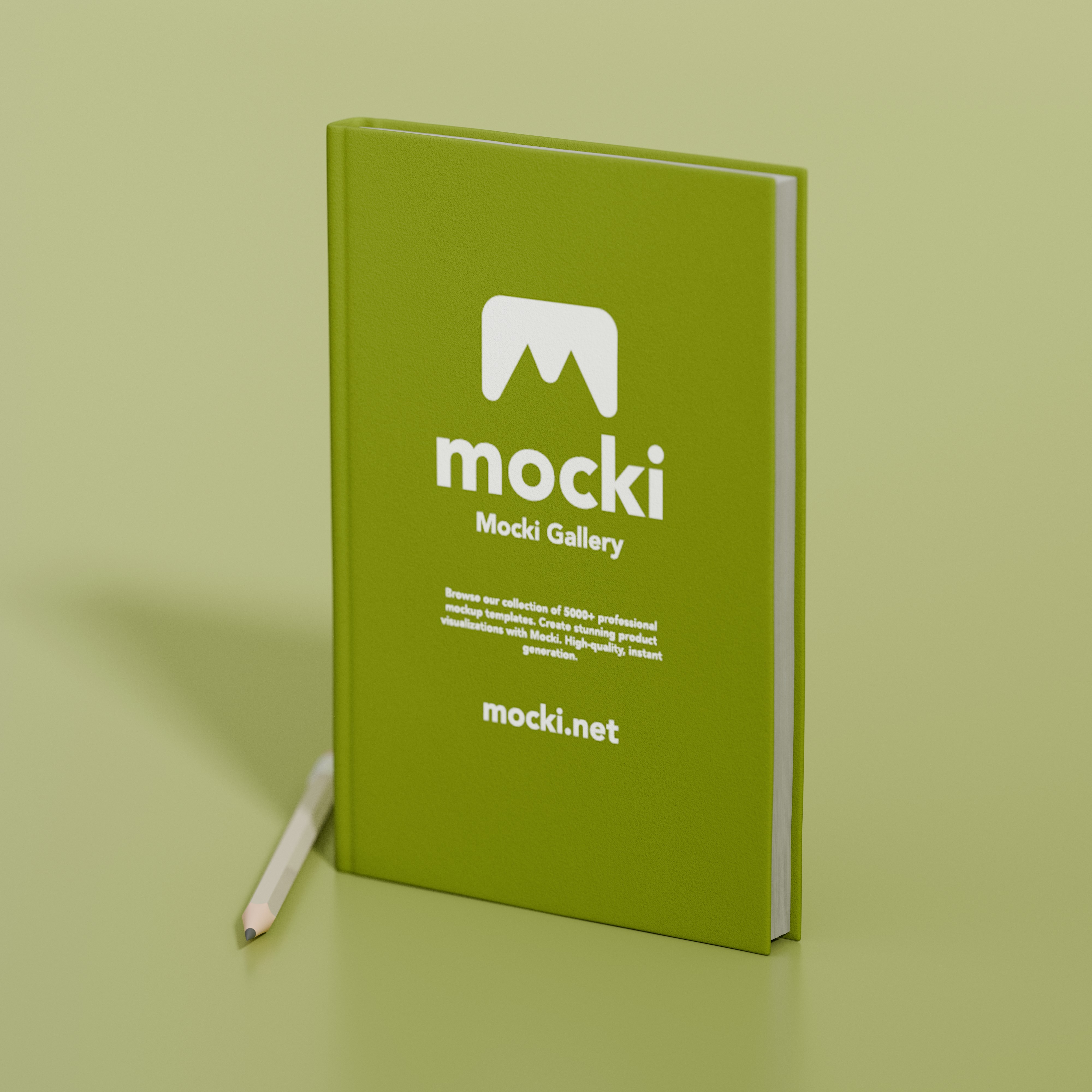 Standing Hardcover Book Mockup