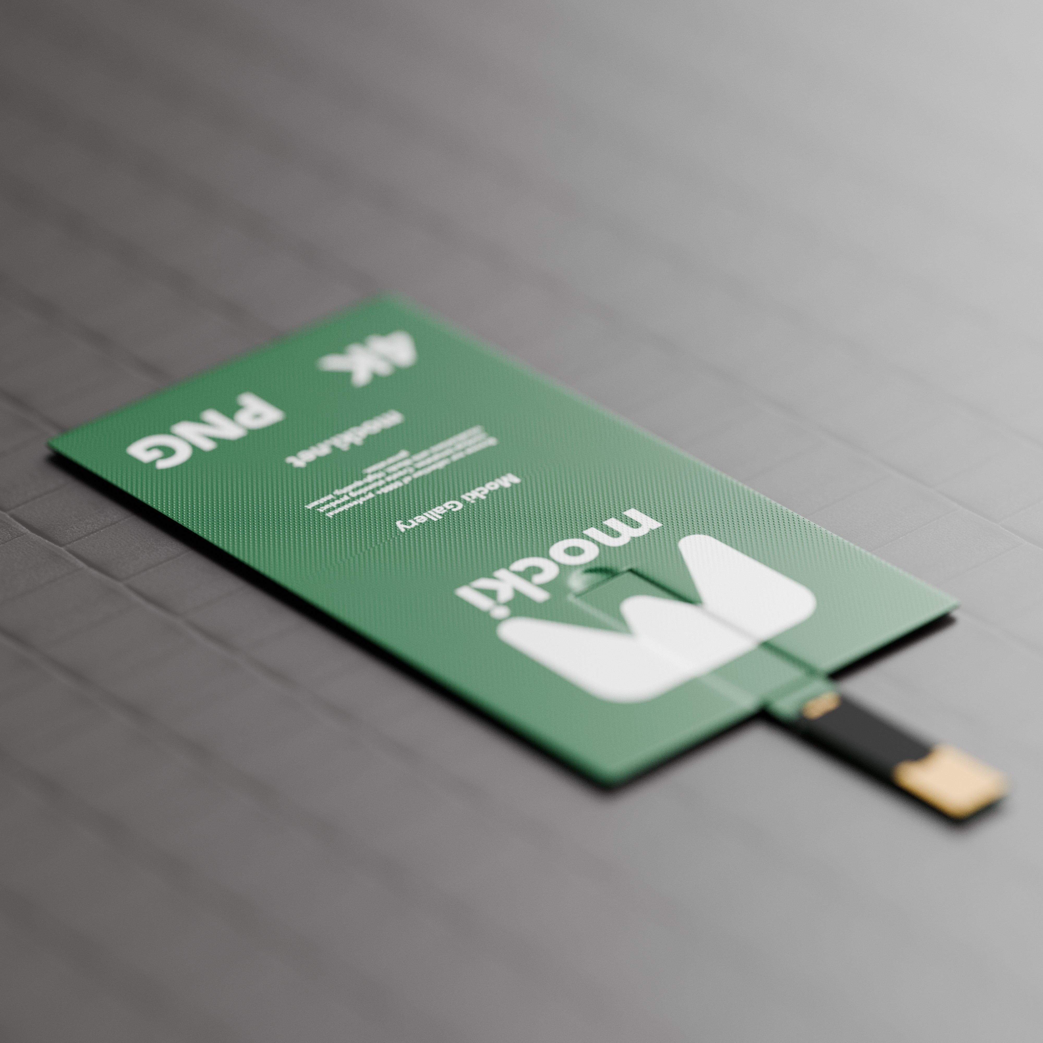 Customizable Business Card USB Flash Drive Mockup