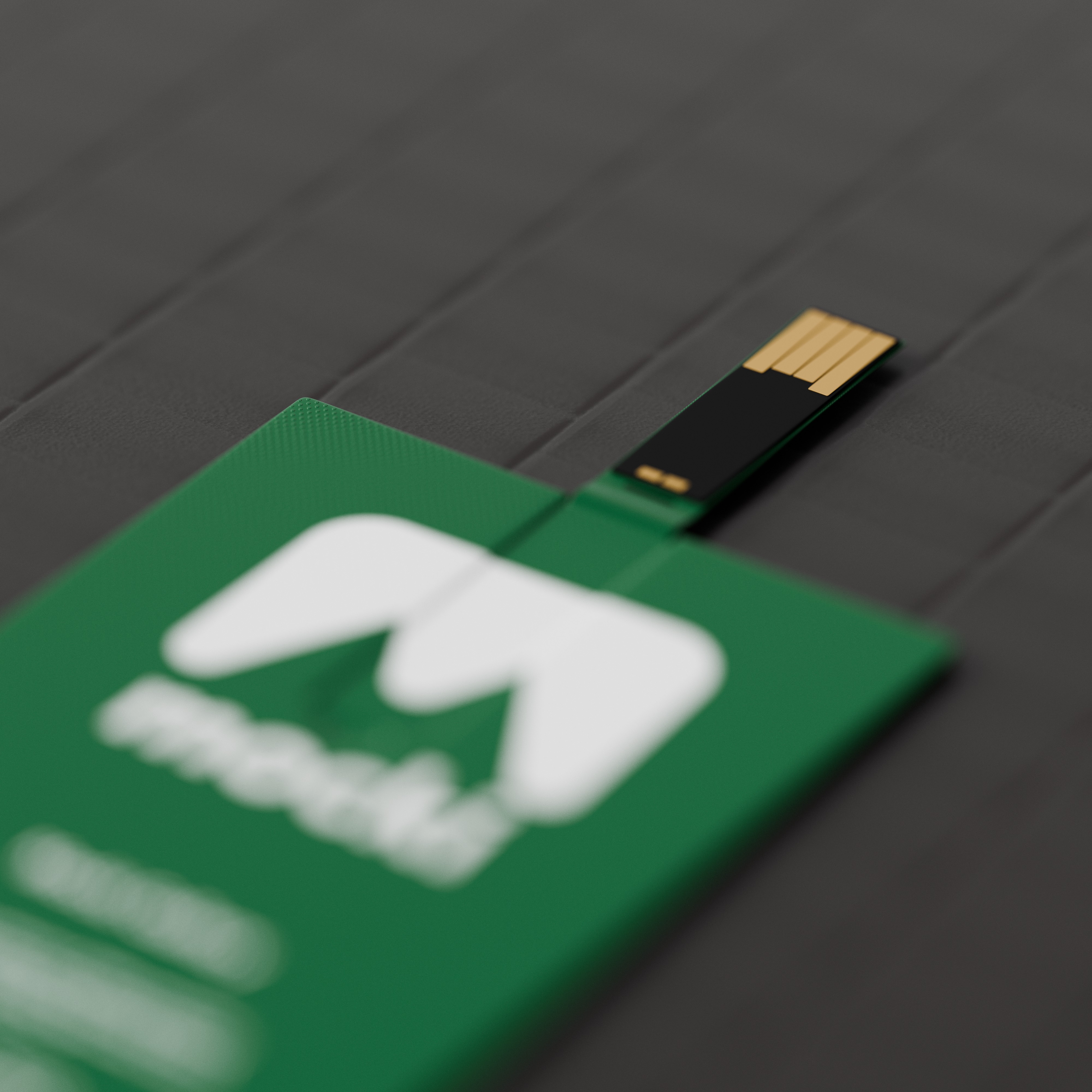 Business Card USB Flash Drive Mockup (Connector Detail)