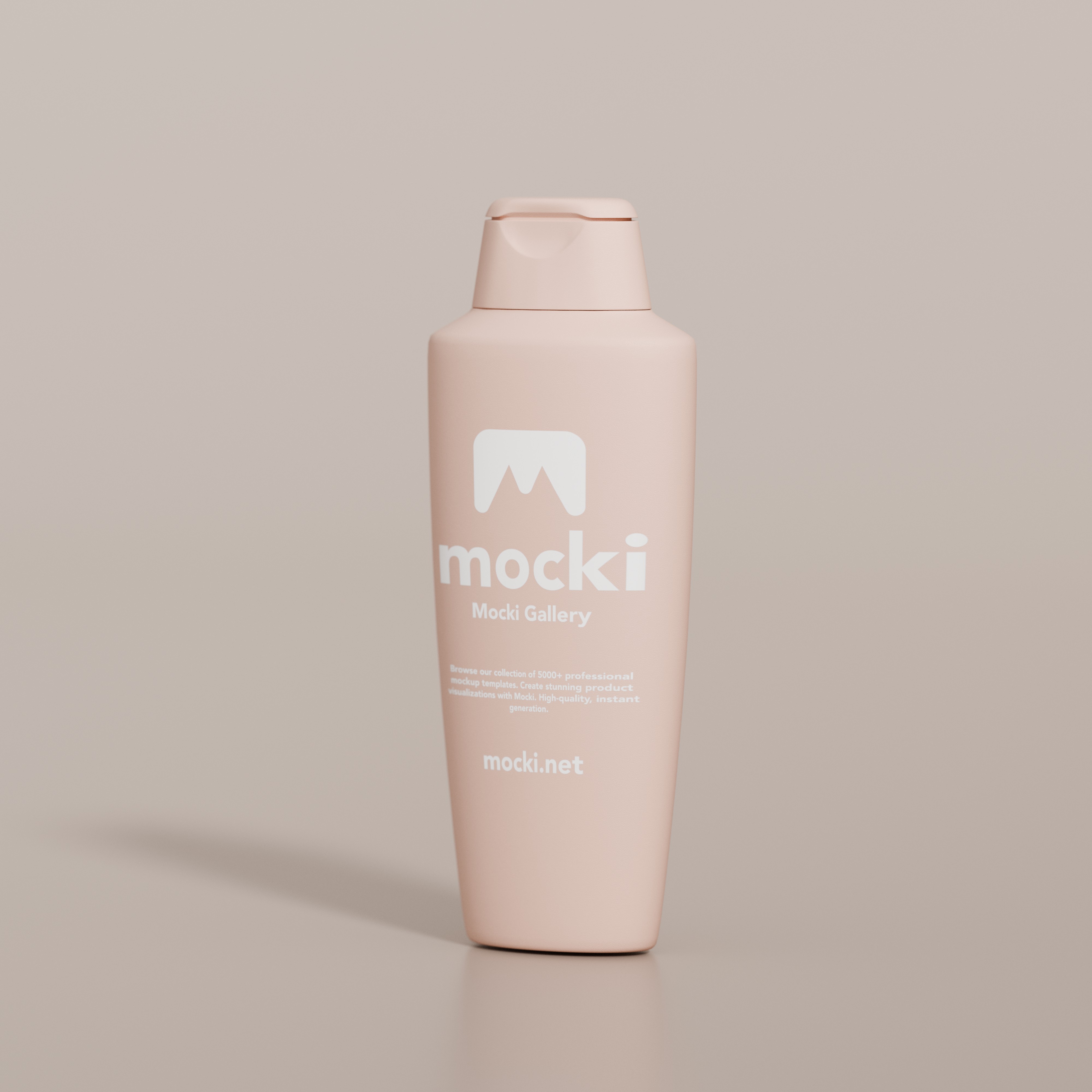 Versatile Plastic Cosmetic Bottle Mockup - Shampoo, Lotion & More