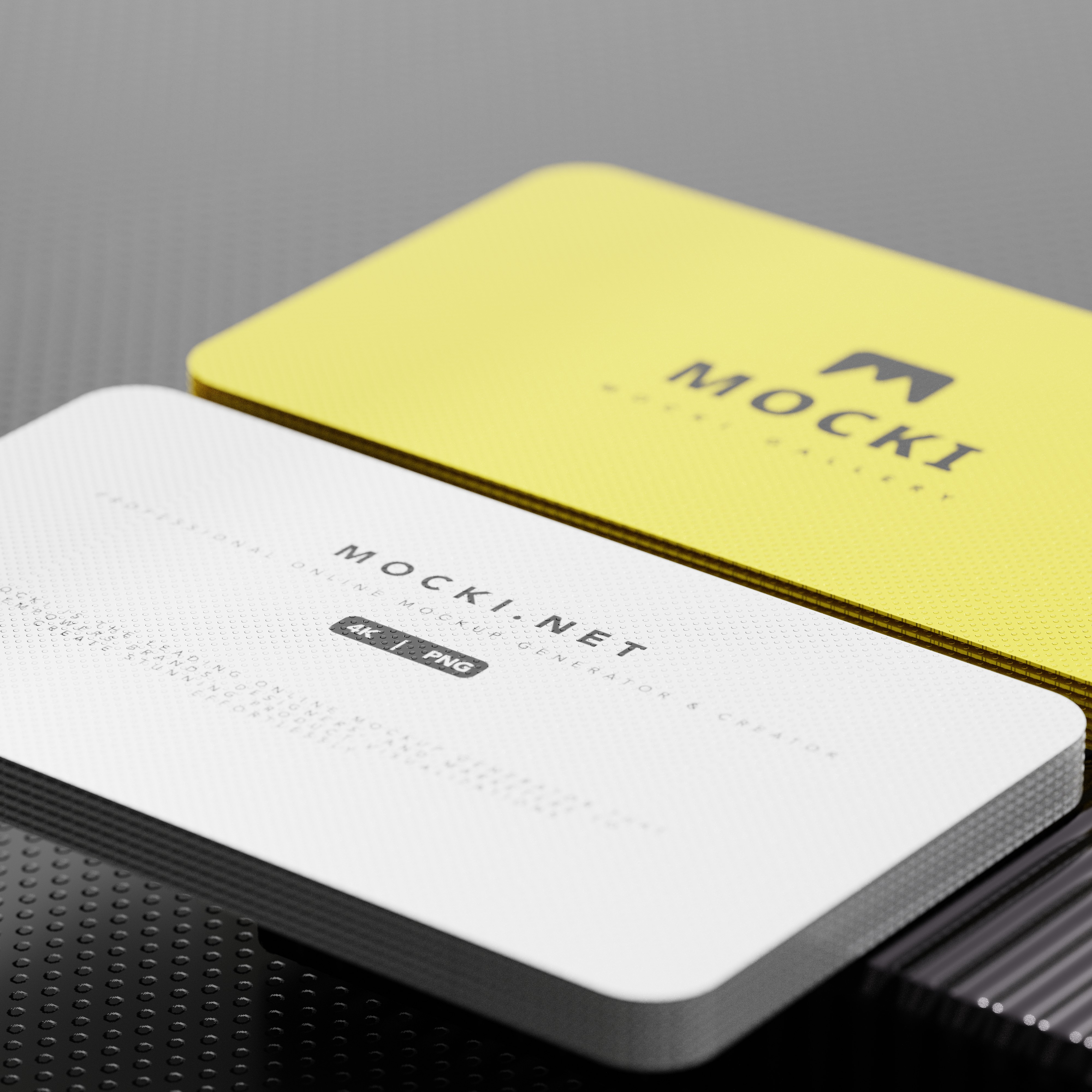 Close-Up Detail Business Card Mockup