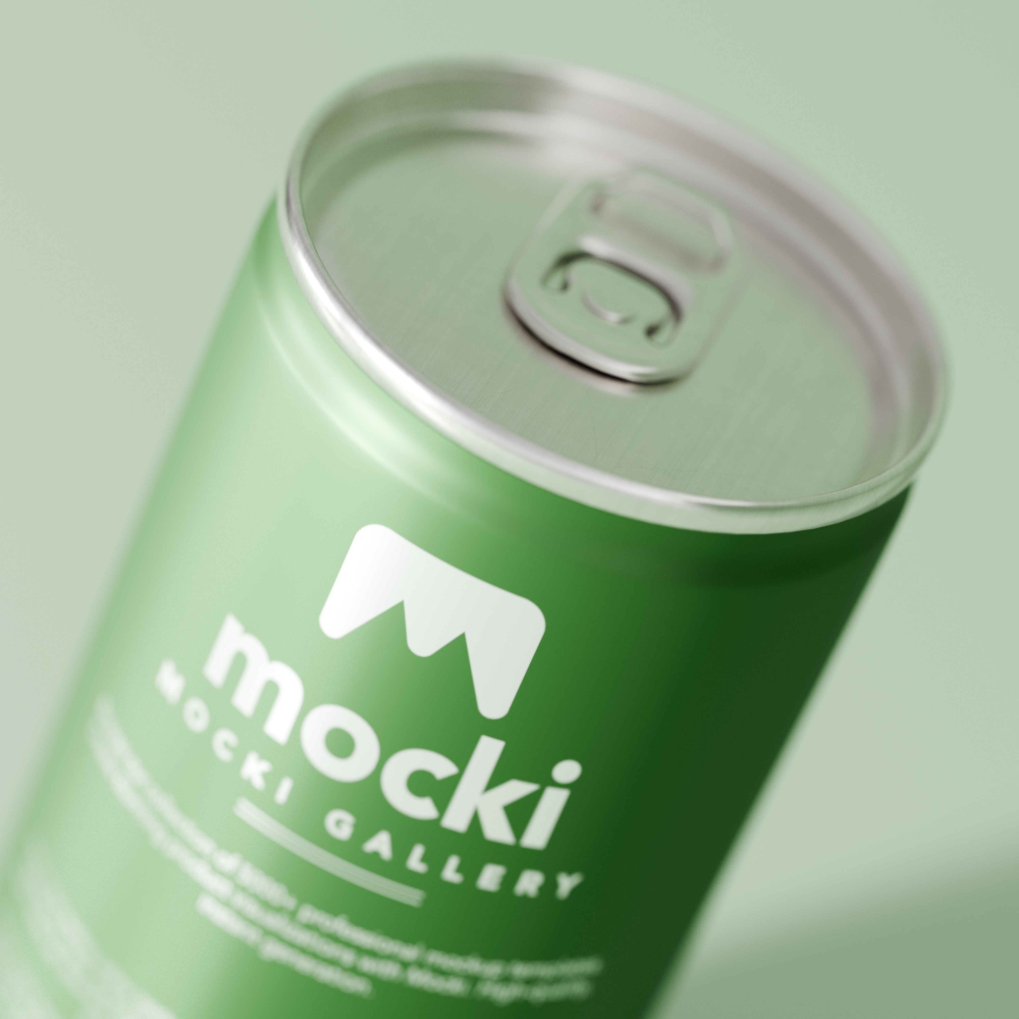 Small Can Mockup - Detailed Top Corner
