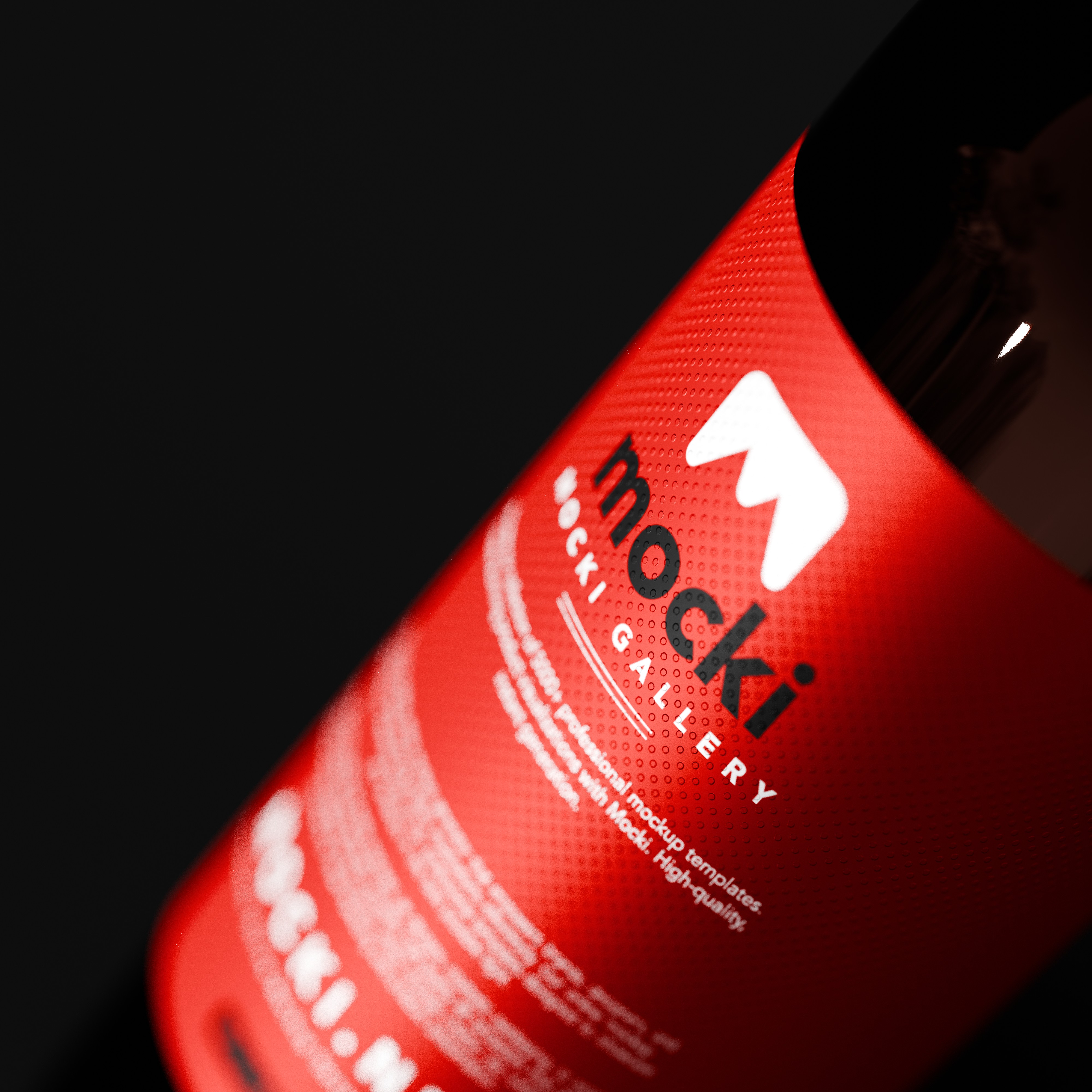 Dynamic Close-Up Wine Label Mockup