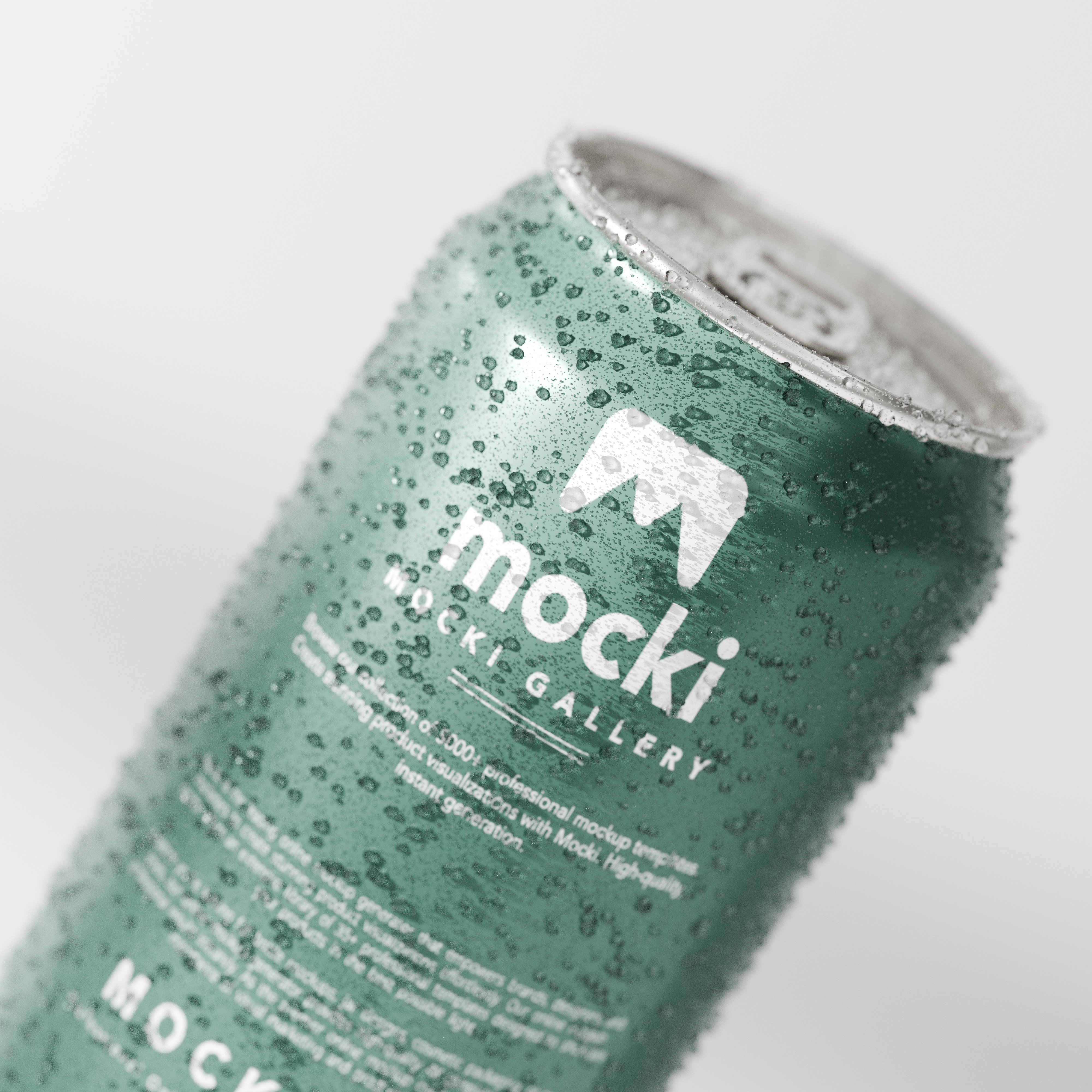 Dynamic Close-Up Beverage Can Mockup