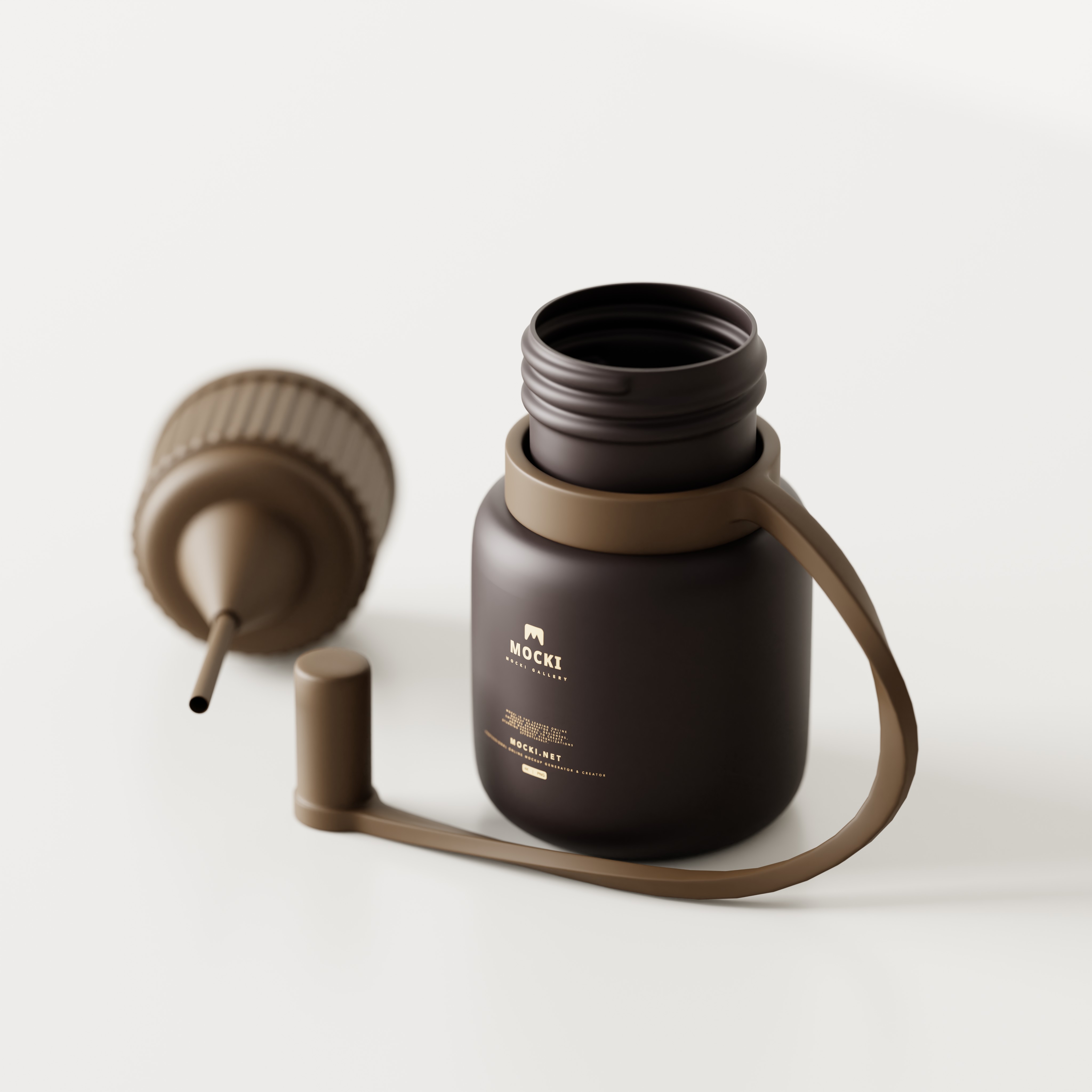 Open Needle Tip Bottle Mockup